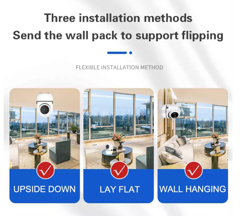 Cámara Inteligente WIFI 360° motorizada Full HD Panorámica A3
