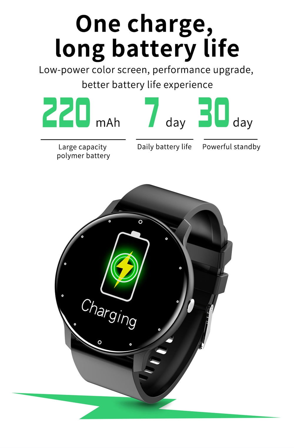 Reloj Inteligente Smartwatch Bluetooth ZL02 Sports Fitness Azul
