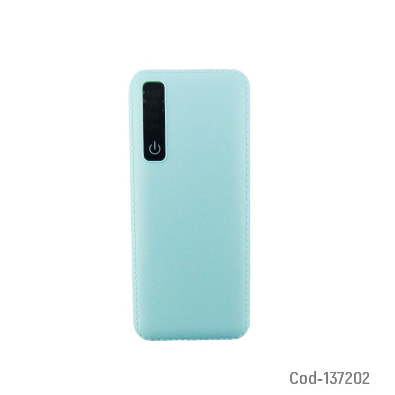 Cargador Portátil 20000mAh 3 Puertos USB Pantalla LED Cables Incluido