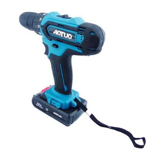 Taladro Portátil Recargable 36V con 24 Accesorios 32Nm Máx. Luz Led