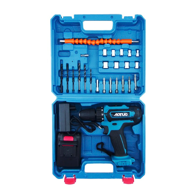 Taladro Portátil Recargable 36V con 24 Accesorios 32Nm Máx. Luz Led