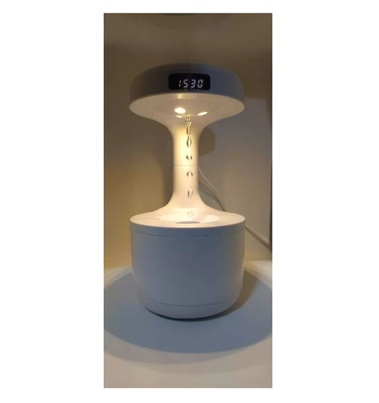Humidificador Antigravedad Reloj, Luz Cálida y Capacidad de 600 ml