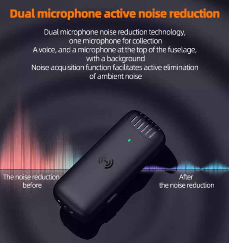 Micrófono inalámbrico Solapa Lightning para Iphone Reducción Ruido