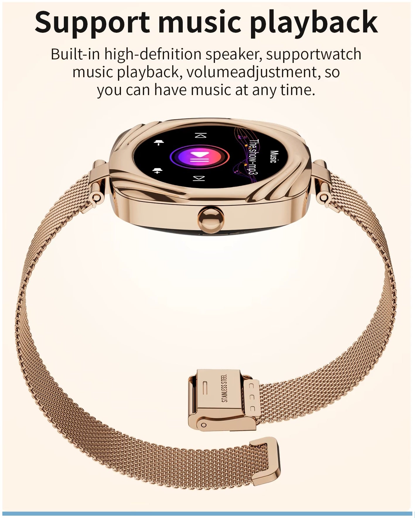 Smartwatch Reloj Inteligente Elegante AW5 Amoled 220mAh IP68 Salud