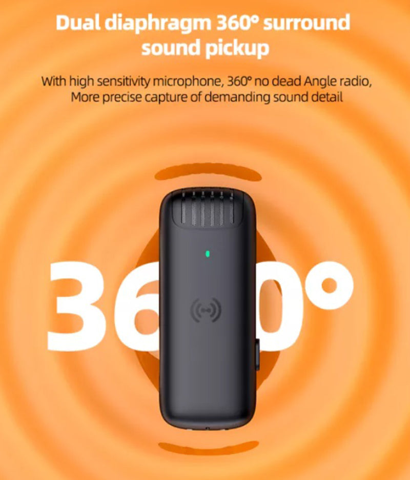 Micrófono inalámbrico Solapa Lightning para Iphone Reducción Ruido