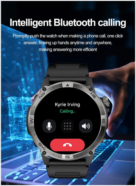 Reloj Inteligente Deportivo HK08 GPS Pantalla AMOLED de 1.43 pulgadas