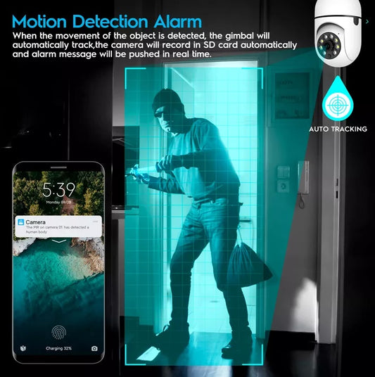 Cámara IP 360° Ampolleta motorizada Full HD Panorámica