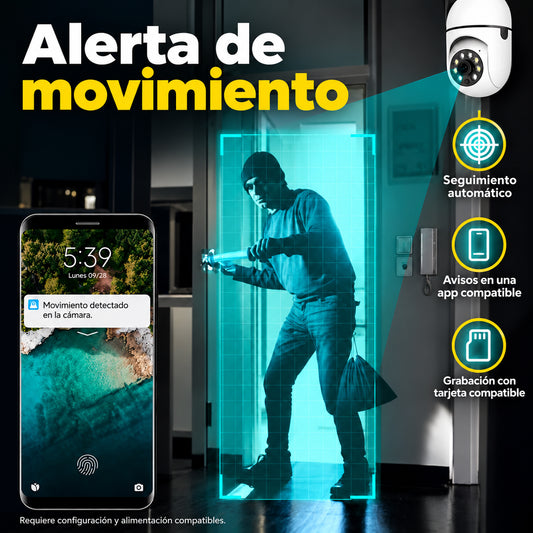 Cámara ampolleta 360° Full HD · información en castellano