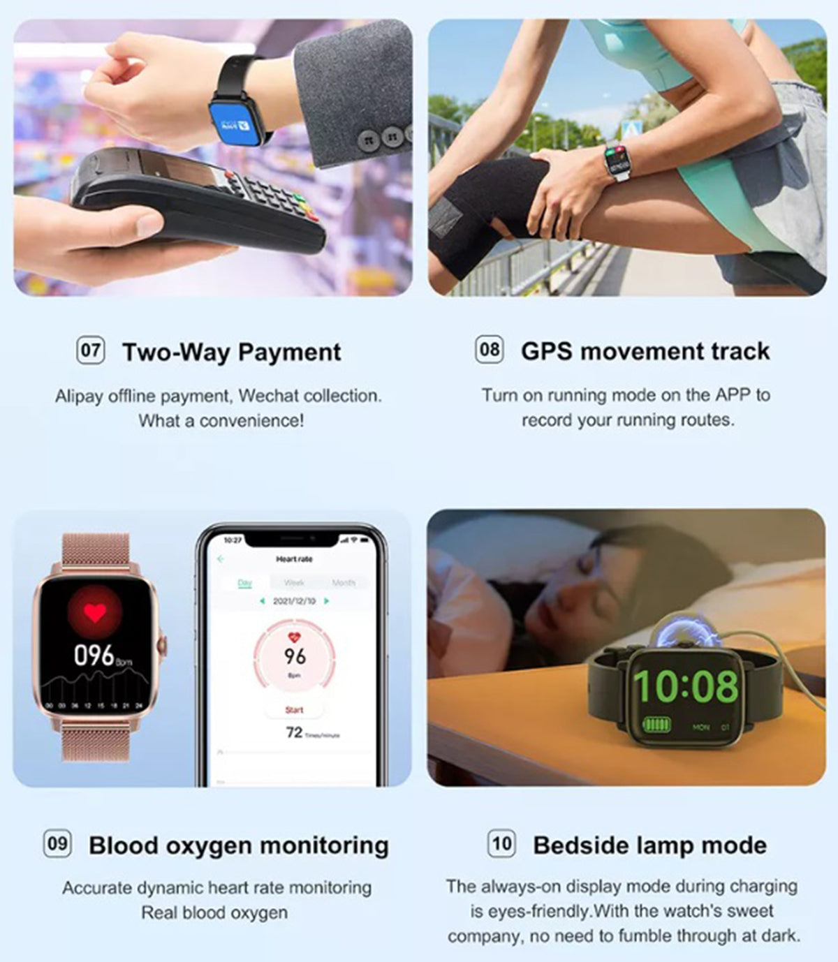 Reloj Inteligente Smartwatch Bluetooth DT102 pantalla 1.9 pulgadas