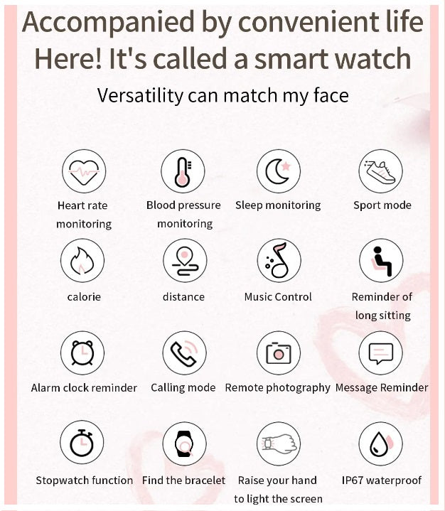 Reloj Inteligente Smartwatch Bluetooth Elegante Mujer Doble correa