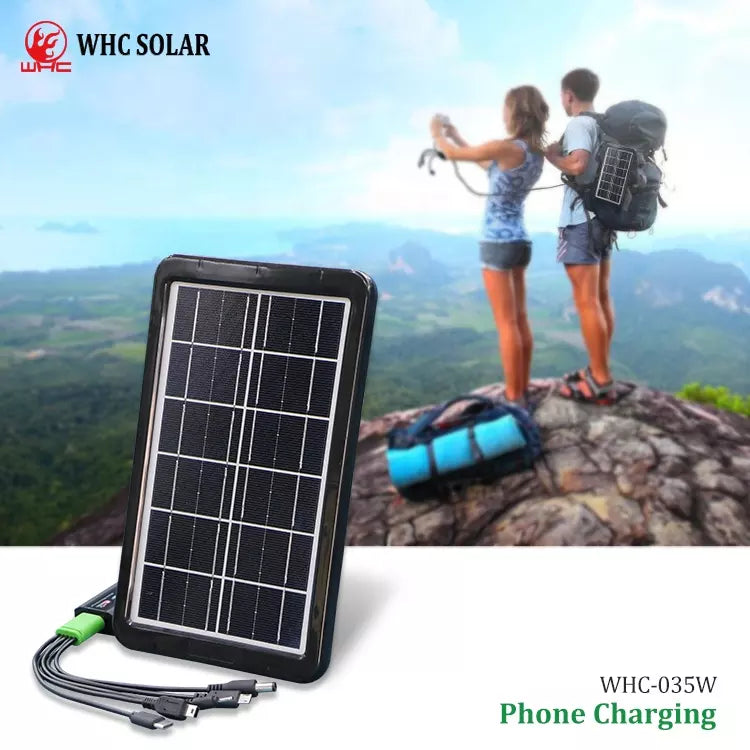Panel solar portátil cargador múltiple 35W