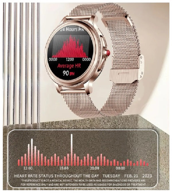 Reloj Inteligente Smartwatch Bluetooth Elegante Mujer Doble correa