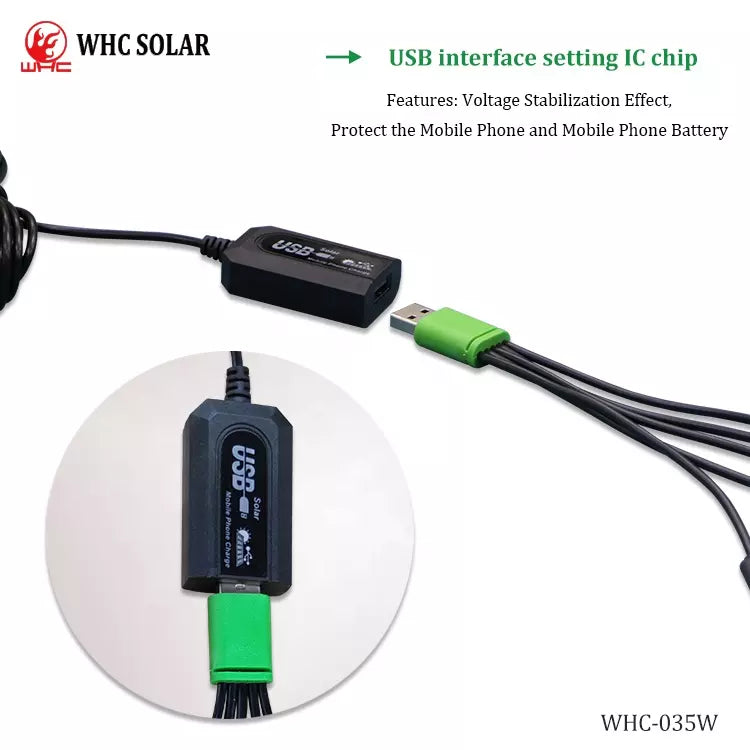 Panel solar portátil cargador múltiple 35W
