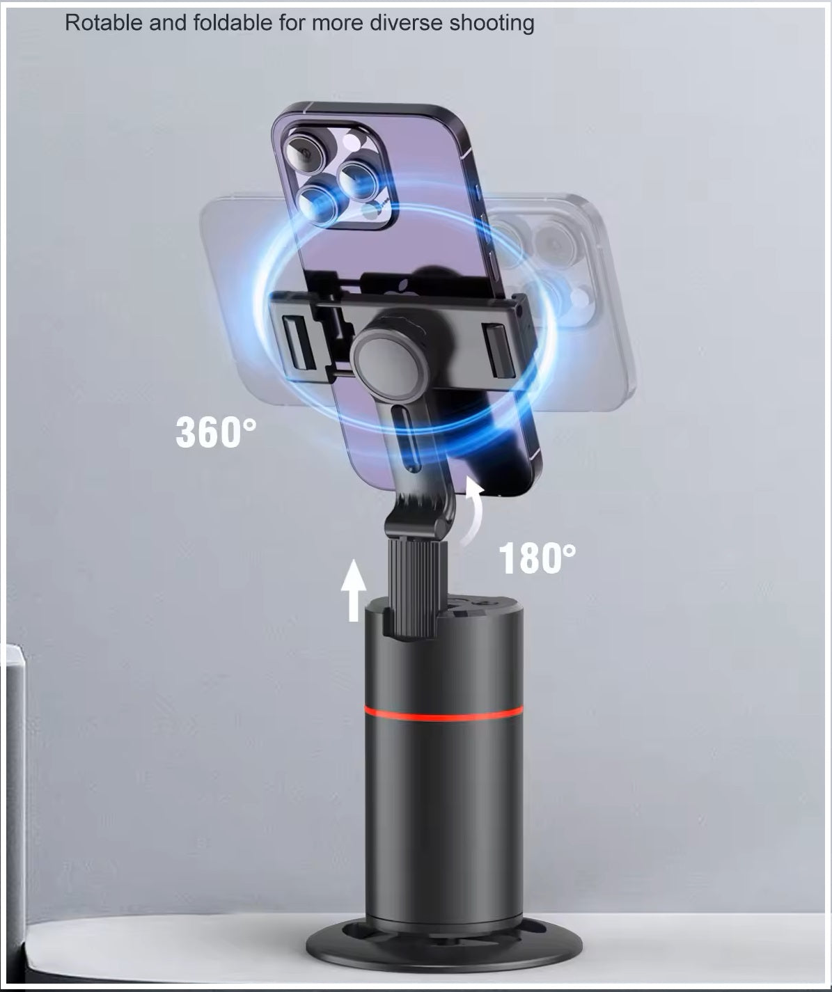 Trípode 360° Seguimiento Facial Automático con Control Remoto