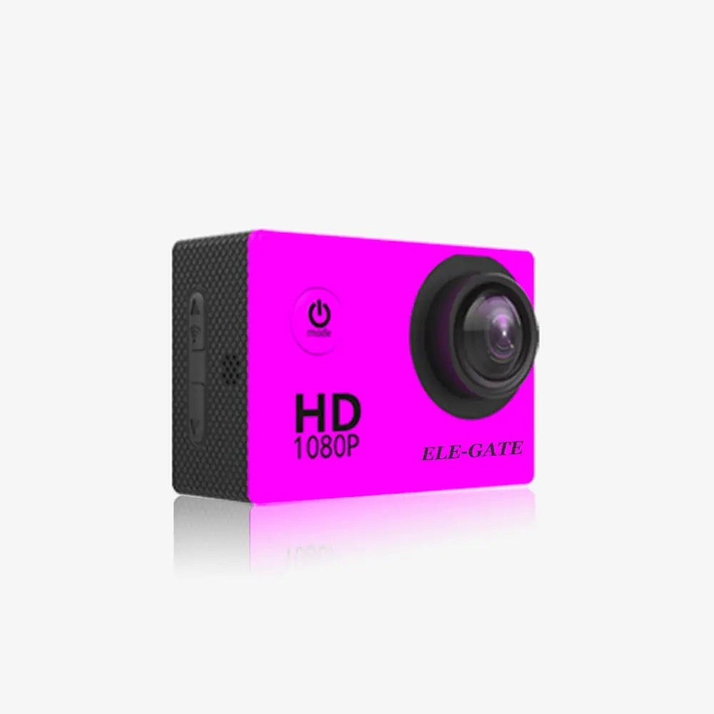 Cámara Deportiva HD 1080 Portátil Impermeable 30mt Gran Angular 140°