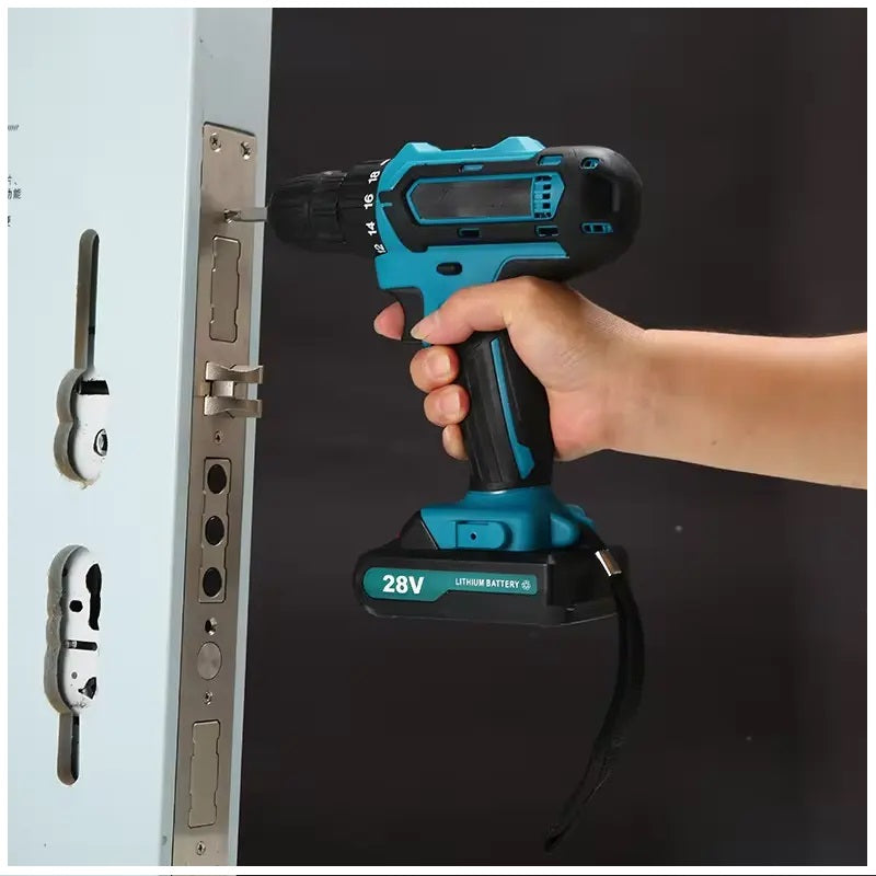 Taladro Portátil Recargable 36V con 24 Accesorios 32Nm Máx. Luz Led