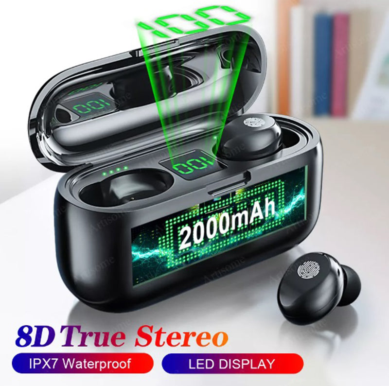 Audífonos inalámbricos Bluetooth In-Ear F9 V 5.0 ROSADO