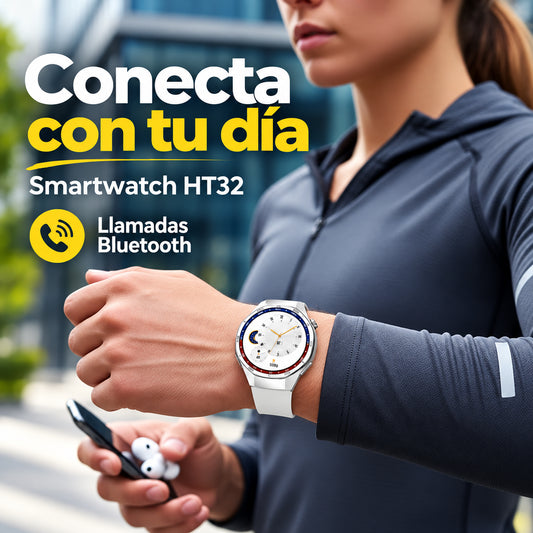 Smartwatch HT32 OLED para iOS y Android · información en castellano