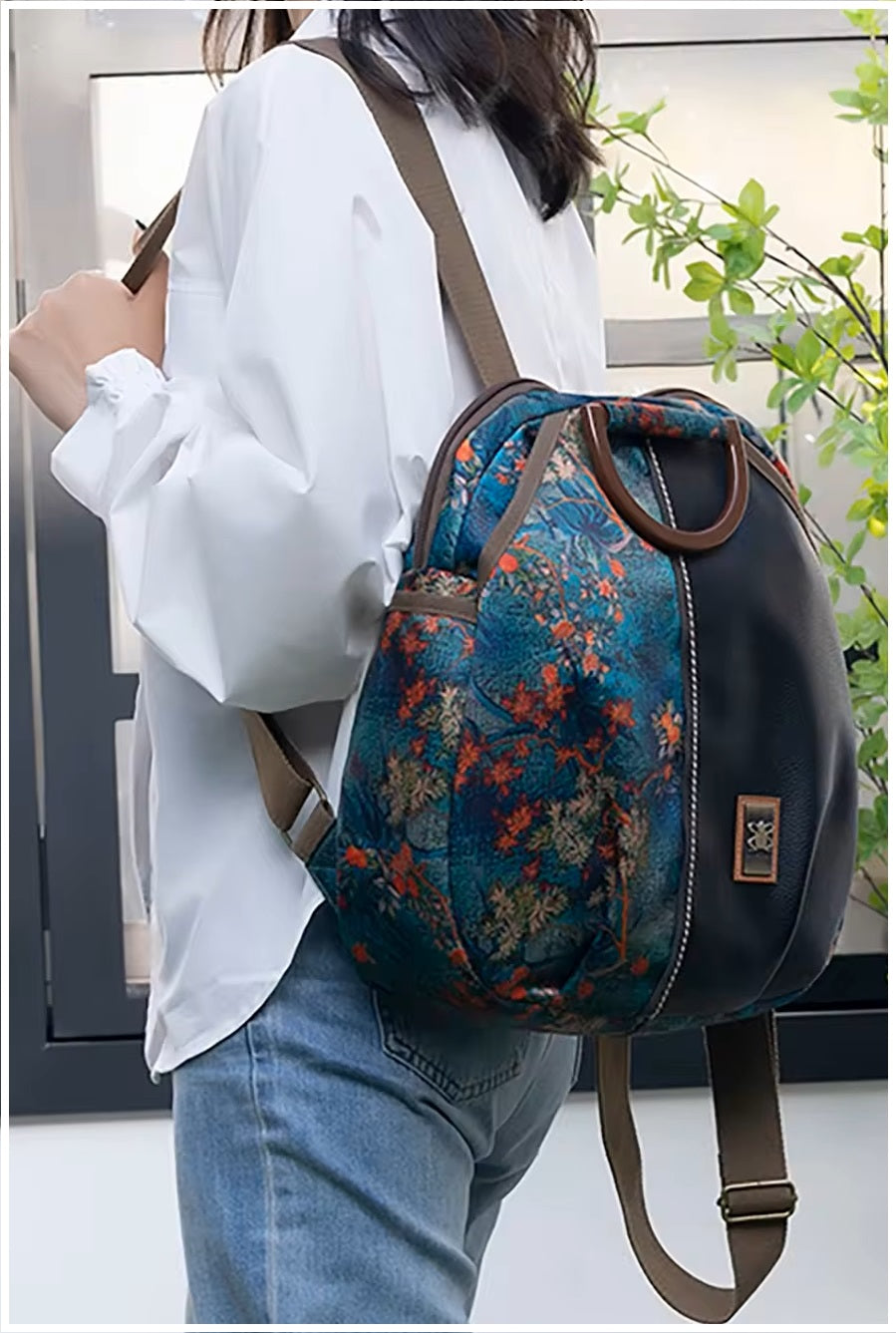 Mochila Estampada de Diseñador de Lujo Impermeabilidad para Mujer