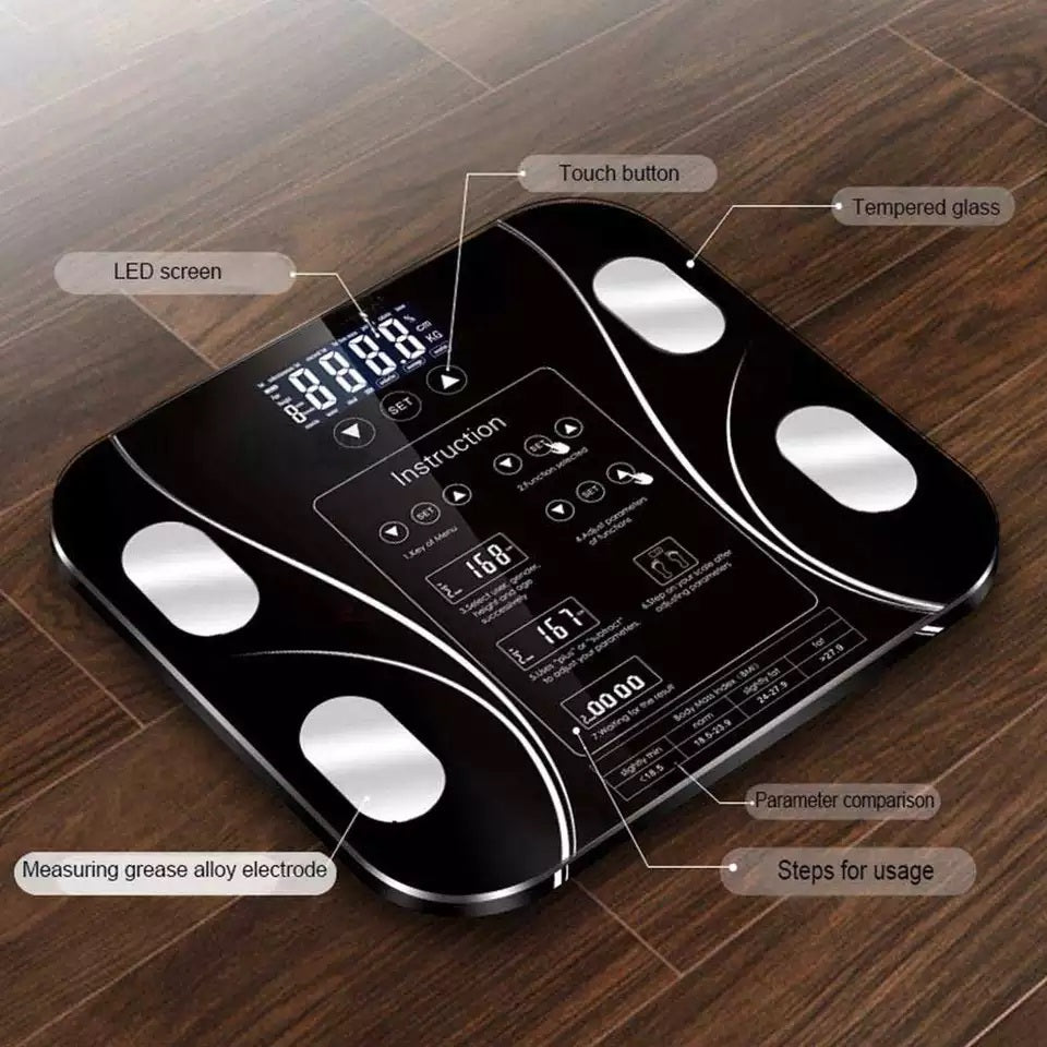 Pesa Balanza Digital Avanzada 180Kg 79 Análisis Composición Corporal Conexión Bluetooth
