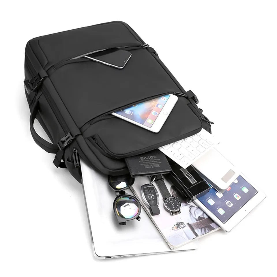Mochila Multifuncional de Viaje impermeable con puerto USB 37 Litros