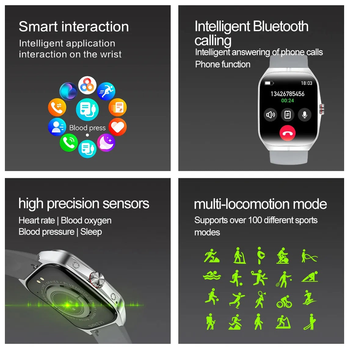 Smartwatch HK80 Pantalla AMOLED 1.95 pulgadas, IP68 Salud Deporte