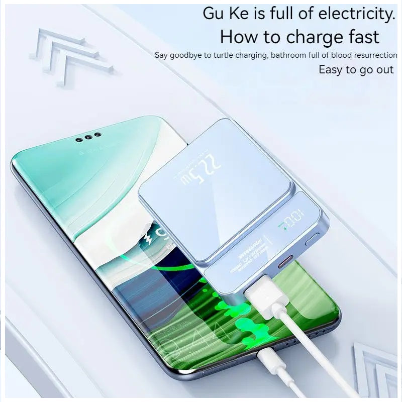 Batería Portátil Power Bank Magnética carga Inalámbrica 30000 mAh 22W