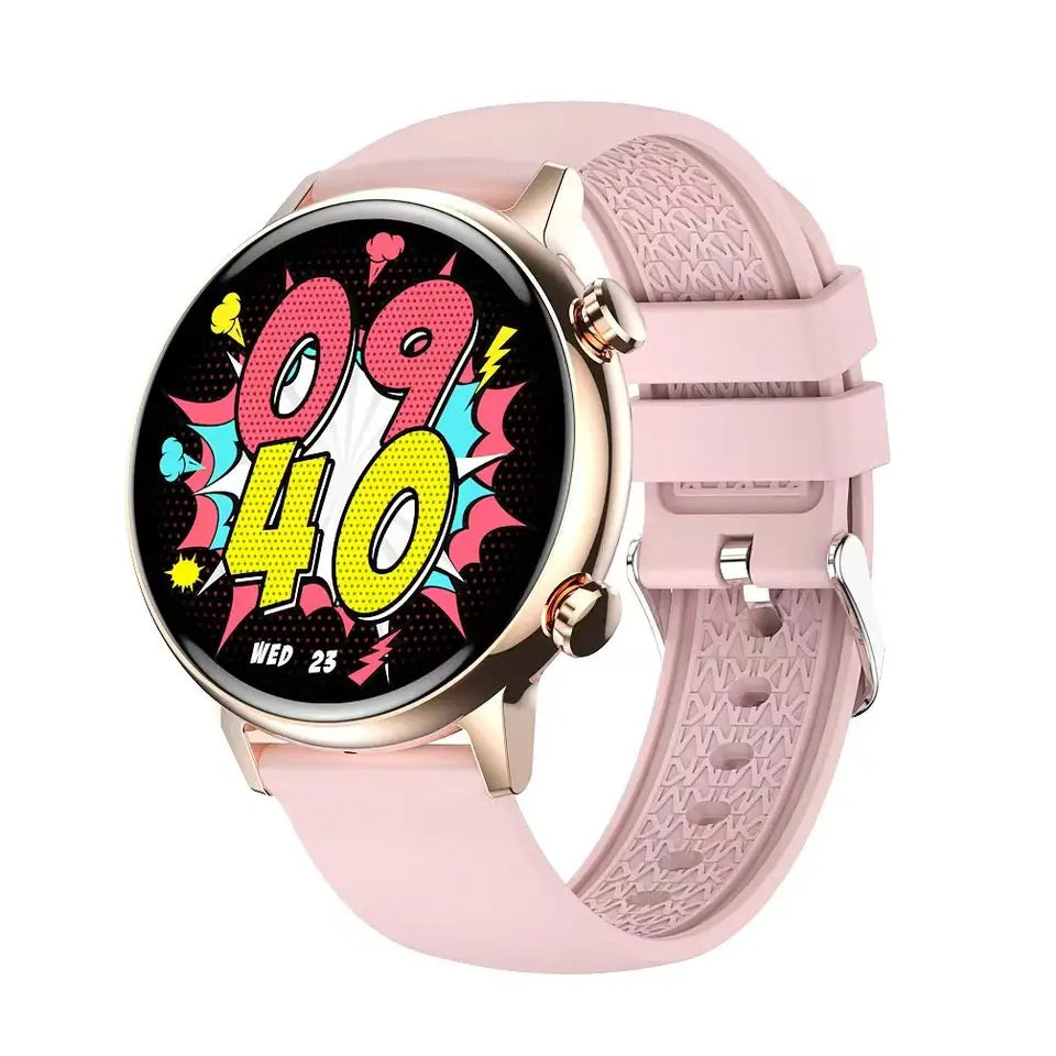 Reloj Inteligente Smartwatch Bluetooth Mujer Pantalla AMOLED Correa Silicona