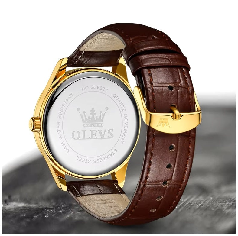 Reloj Análogo para Hombre con Movimiento Cuarzo Preciso Diseño Clásico