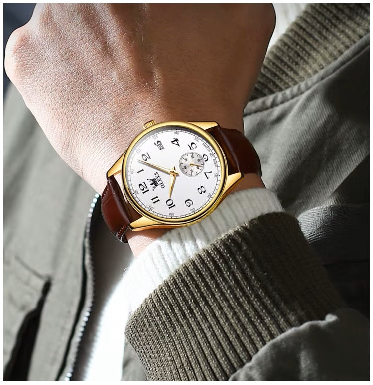 Reloj Análogo para Hombre con Movimiento Cuarzo Preciso Diseño Clásico