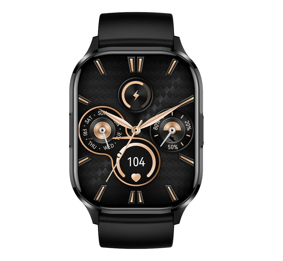 Smartwatch Pantalla AMOLED 2.01 Monitor de Ritmo Cardíaco