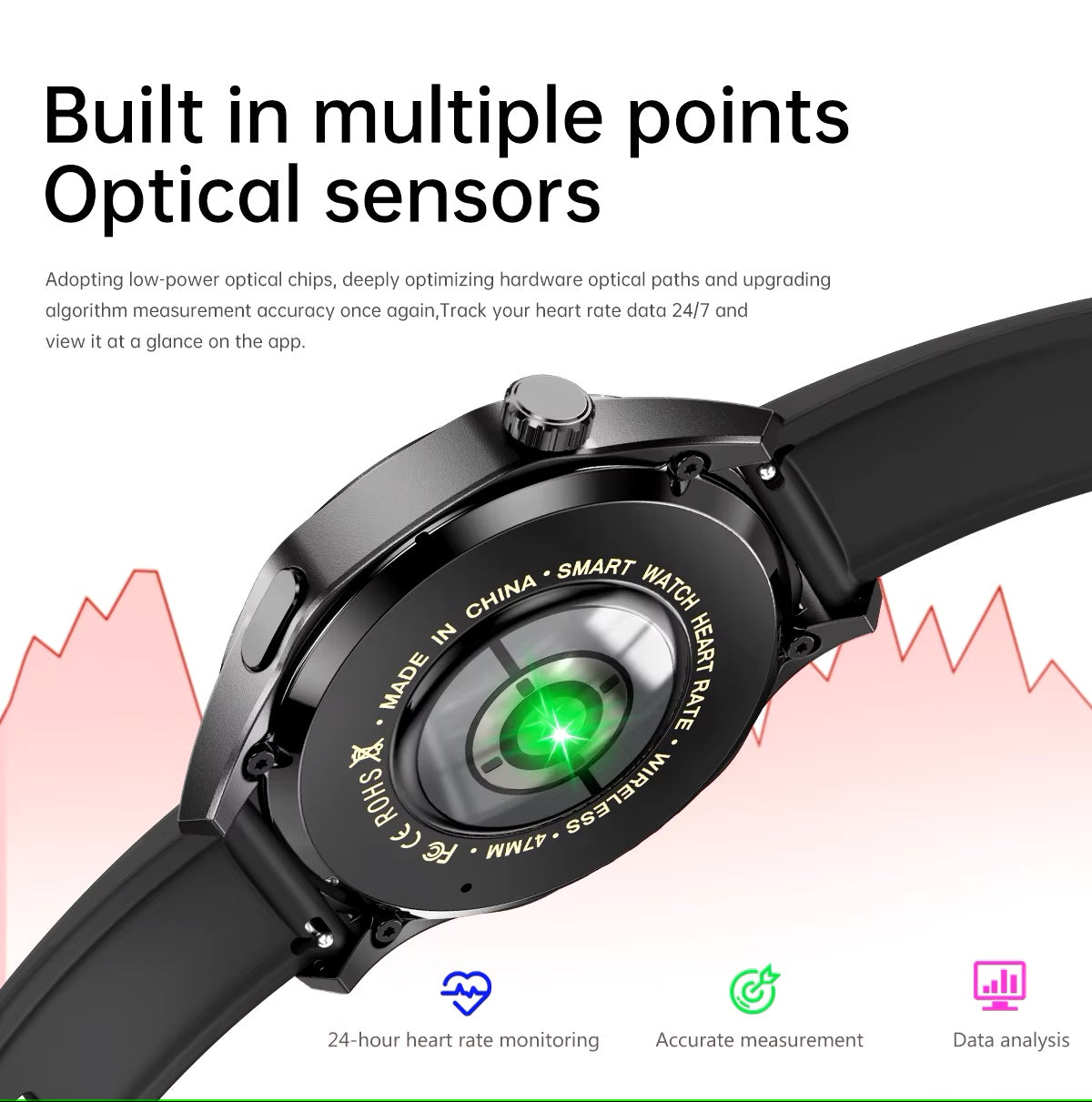 Smartwatch GT5 PRO Llamadas Bluetooth 5 Monitoreo Salud 300 mAh IP67