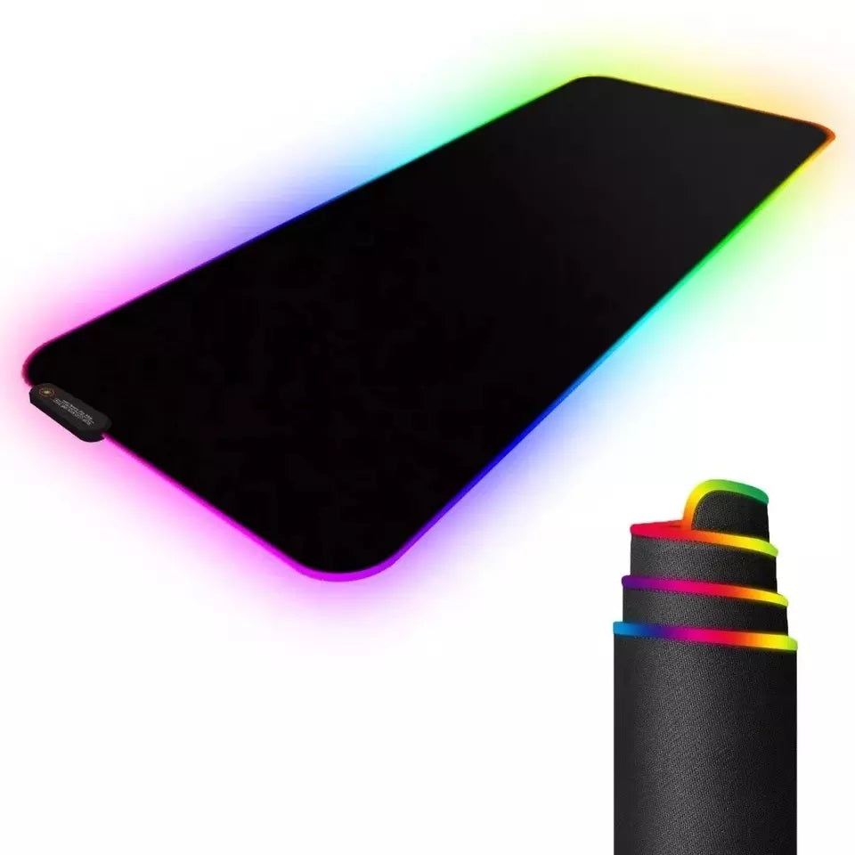 Mousepad Gamer RGB 80×30 cm – Diseño Gamer Rojo