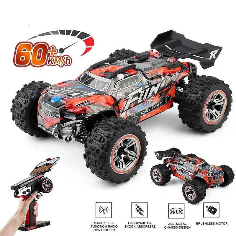 Auto RC Monster Truck Profesional 4WD Velocidad 60kmh 118