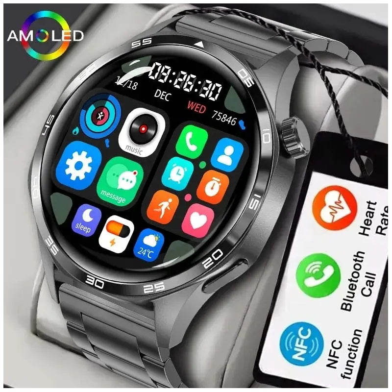 Smartwatch GT5 PRO Correa Metálica Monitor de Salud 247 IP67 BT 300mAh