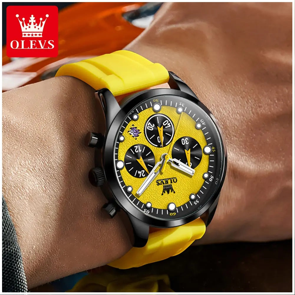 Reloj Deportivo Multifuncional para Hombre con Cronógrafo, Calendario