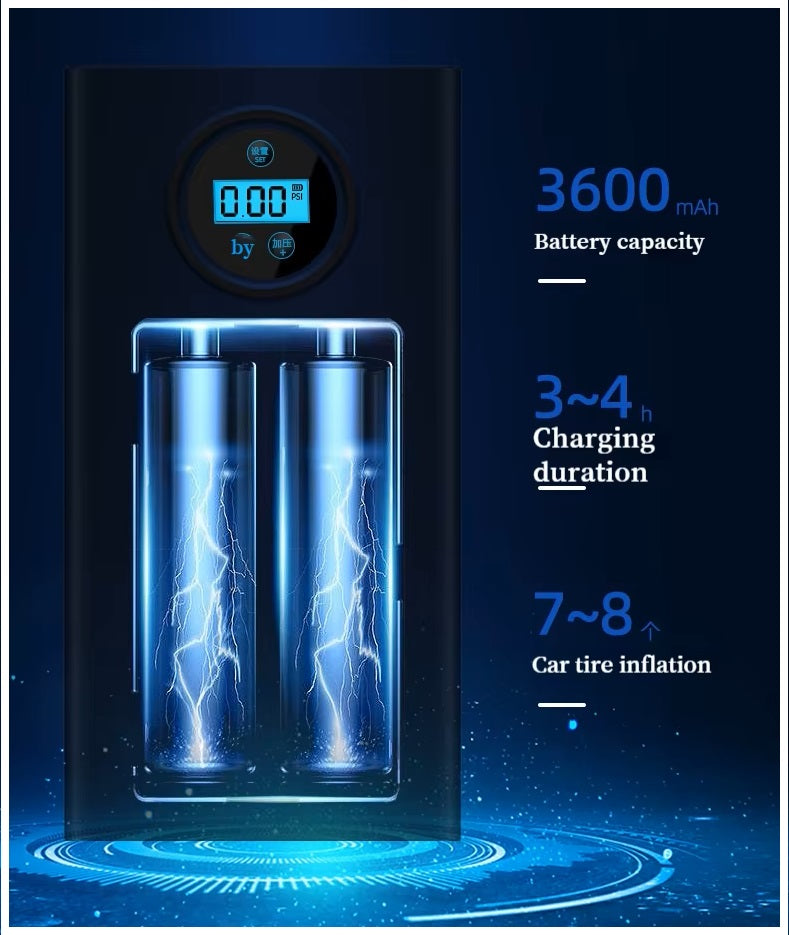 Compresor de Aire Portátil 12V Digital Inflador Multiuso