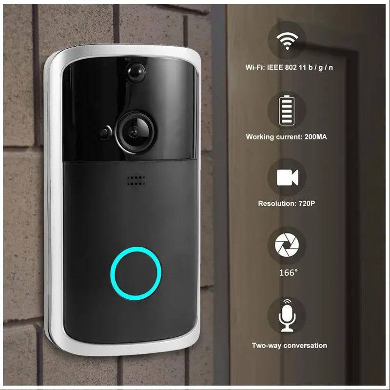 Cámara inteligente Portero Wifi DoorBell con Timbre para Smartphone