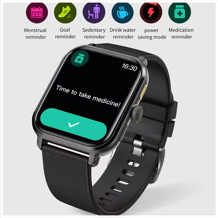 Reloj inteligente M12 de 1,83 pulgadas con respuesta a llamadas BT