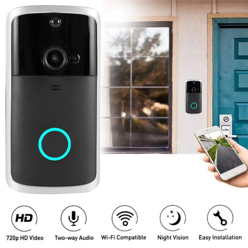 Cámara inteligente Portero Wifi DoorBell con Timbre para Smartphone