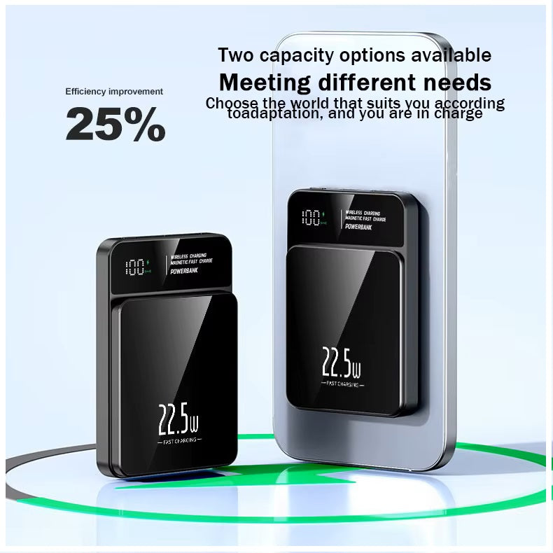 Batería Portátil Power Bank Magnética carga Inalámbrica 30000 mAh 22W