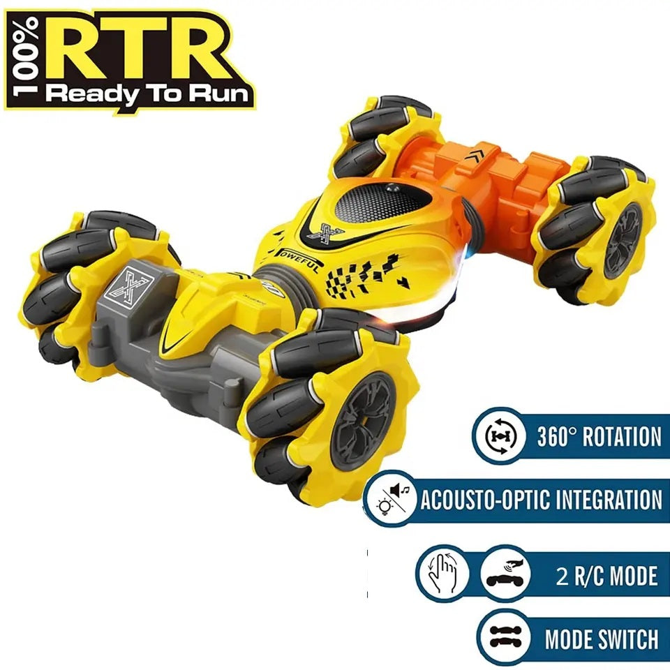 Auto control Remoto 3 Modos Sensor movimiento control y mano Amarillo
