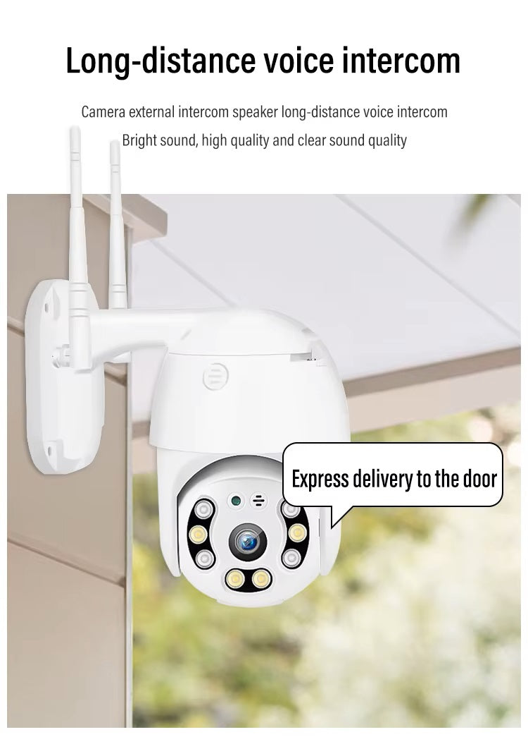 Cámara de Seguridad WiFi 1080P Visión Nocturna Rotación 360° IP66