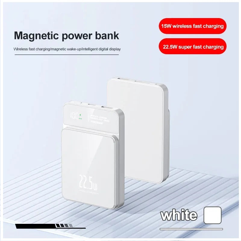 Batería Portátil Power Bank Magnética carga Inalámbrica 30000 mAh 22W