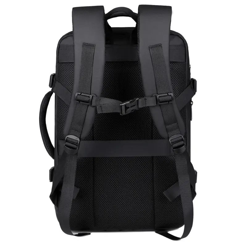 Mochila Laptop Ejecutiva Expandible USB Impermeable Antirrobo 20-39L