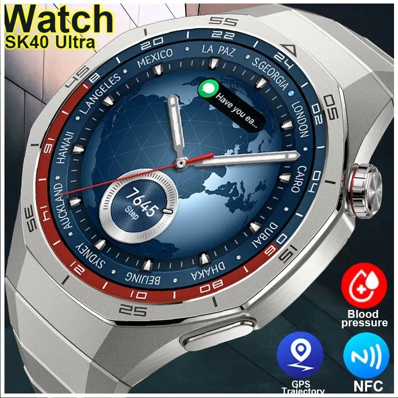 Smartwatch Reloj Inteligente SK40 Deportivo Compatible 3 Correas IP67