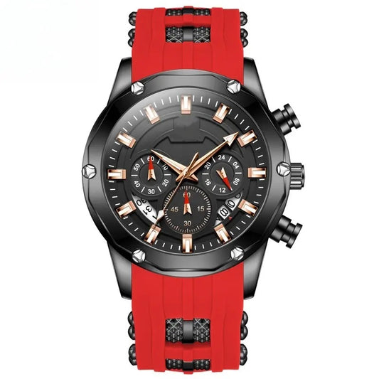 Reloj Quartz Deportivo de Lujo OLEV Cronógrafo Cuarzo Sumergible 30M