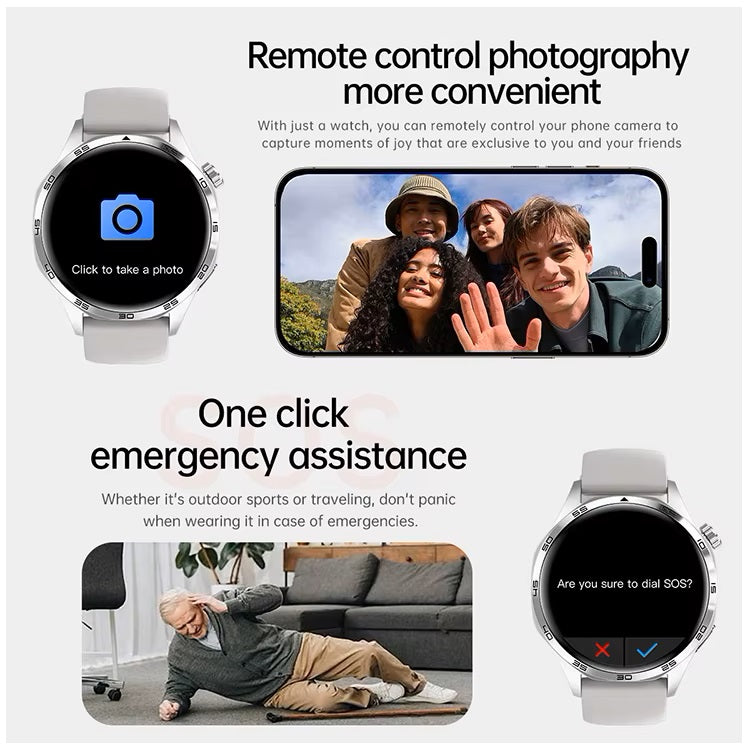 Smartwatch GT5 PRO Bluetooth NFC Deporte Salud 300 mAh Asistente voz