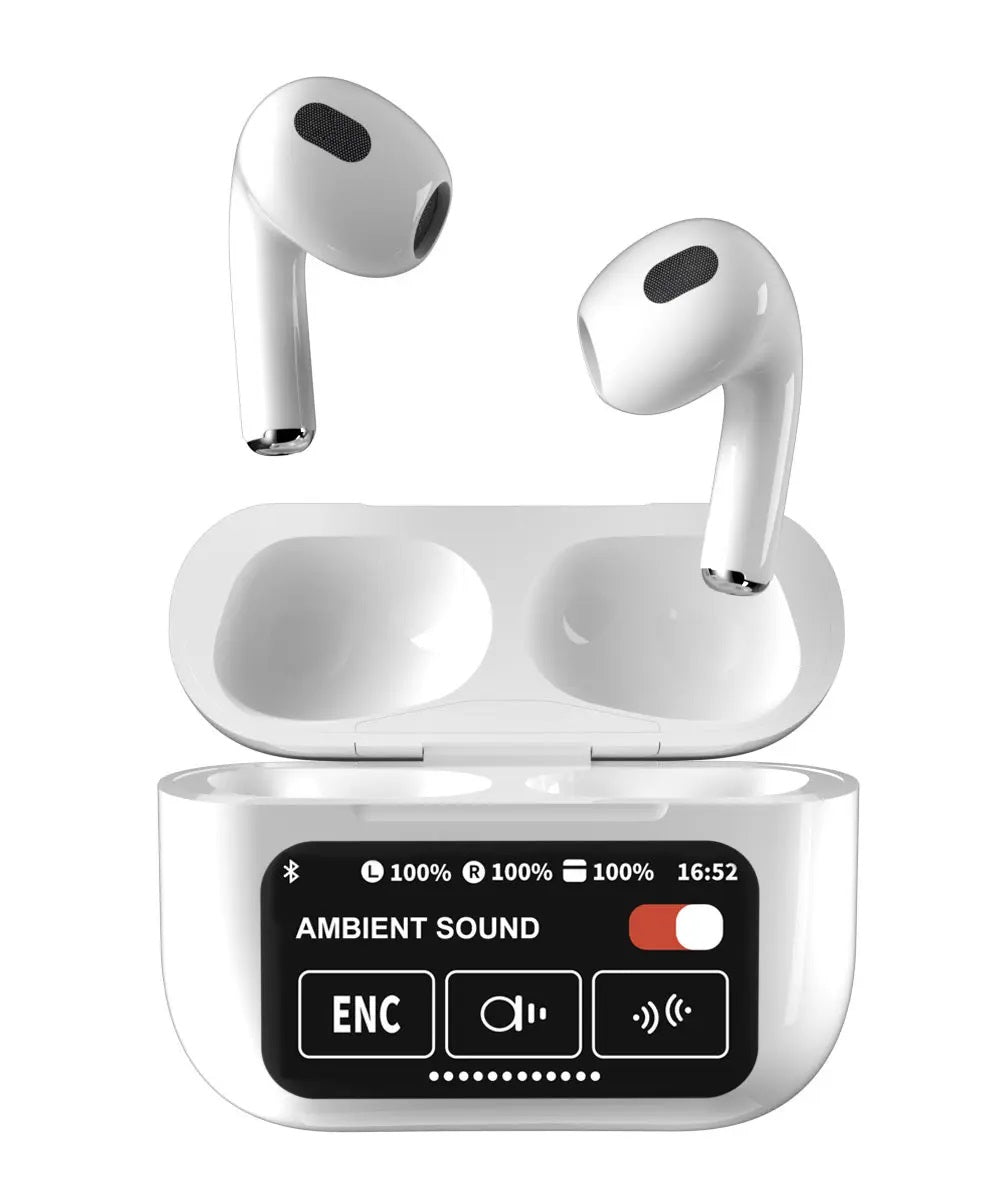 Auriculares Inalámbricos Pantalla Táctil Conexión Doble 30 Horas de Autonomía