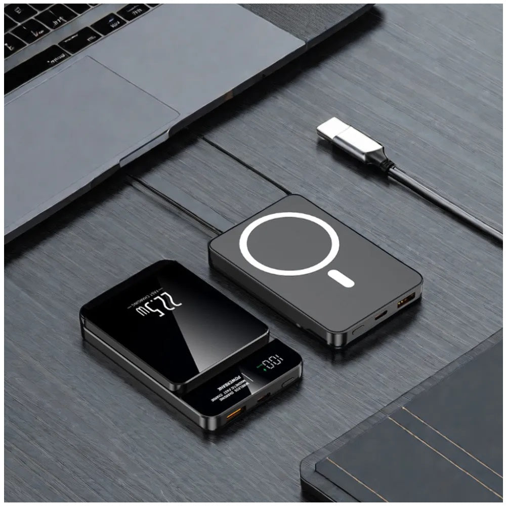 Batería Portátil Power Bank Magnética carga Inalámbrica 30000 mAh 22W